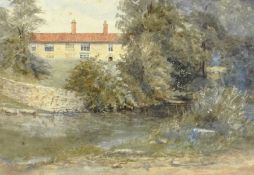 M Myers (British early 20th century): 'Steeton Hall' Keighley, watercolour signed titled and dated '