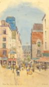 David Small (Scottish 1846-1927): 'From the Rue de Rivoli', watercolour signed and titled 23cm x 14c