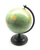 Philips' Challenge 10 inch terrestrial globe on metal stand