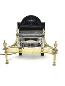 Classical style style electric fireplace, serpentine front with turned supports and finials, the bac