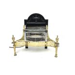 Classical style style electric fireplace, serpentine front with turned supports and finials, the bac