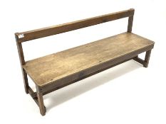 Early 20th century child's bench, W122cm