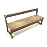 Early 20th century child's bench, W122cm