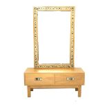 Poul Norreklit for Select Form Denmark - oak side cabinet with matching wall hanging mirror, with st