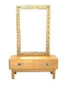 Poul Norreklit for Select Form Denmark - oak side cabinet with matching wall hanging mirror, with st