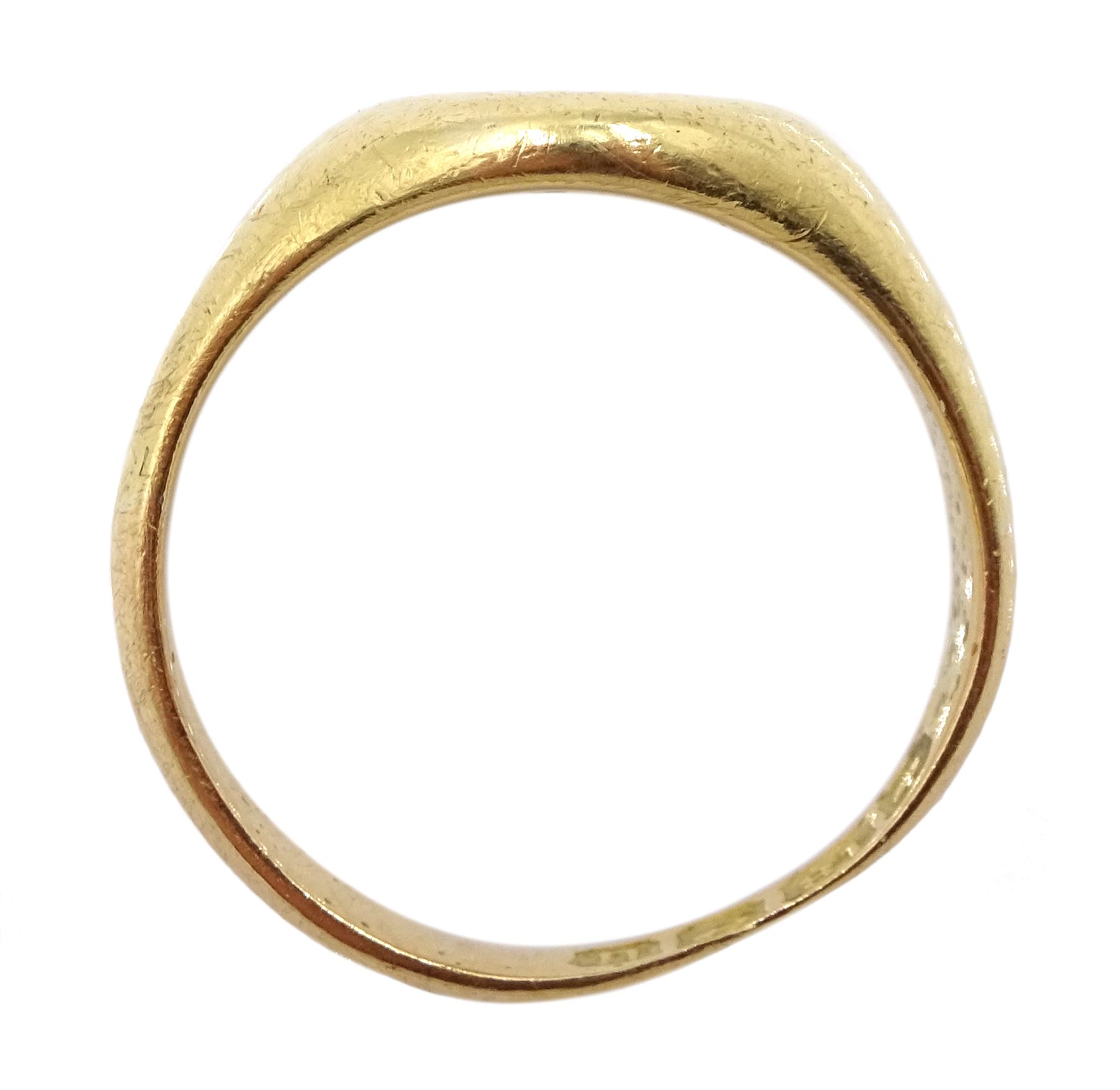 Early 20th century 18ct gold signet ring - Image 3 of 3