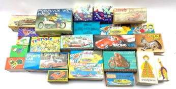 Tinplate toys including Servis fire truck, Robin steamboat, Ne-Kur Pikap Oto car, various other Ne-K