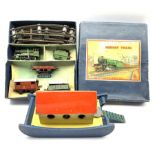 Hornby 'O' gauge clockwork railway set No. 601 Goods Set, boxed and a Tiger Toys wooden Noahs Ark wi