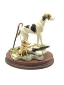 Border Fine Arts group 'Fell Hound with Lakeland Terrier by Mairi Laing Hunt limited edition No. 727