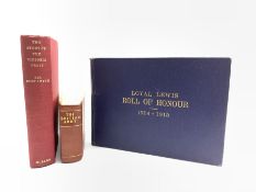 'Loyal Lewis Roll of Honour 1914-1918' published by William Grant in blue and gilt boards, Brigadier