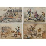 After James Gillray (British 1756-1815): 'L'Infanterie Francaise en Egypte', 'The Hand-Writing upon