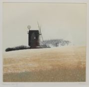 Paul Bisson (British 1938-): 'Icklesham Mill', limited edition coloured etching signed titled and nu