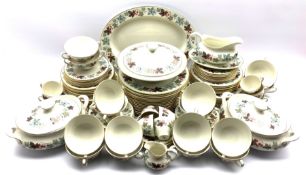 Royal Doulton Camelot pattern dinner service for fifteen settings together with six coffee cups and