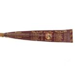 Cambridge University oar, Selwyn college 1961/1962 with red and gilt painted blade L369cm