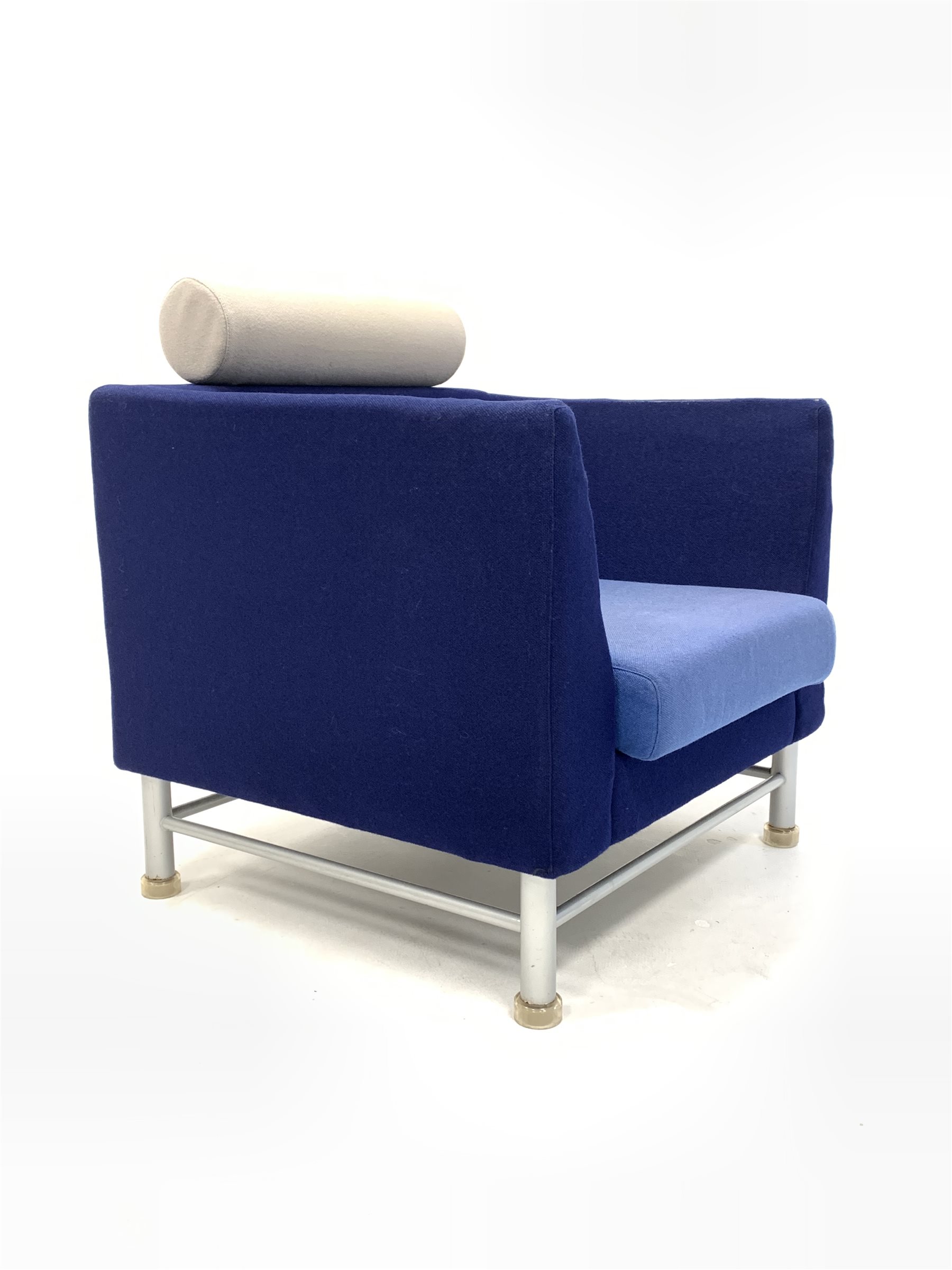 Ettore Sottsass (founder of Milano Memphis) for Knoll - Postmodern Eastside armchair, upholstered in - Image 2 of 5