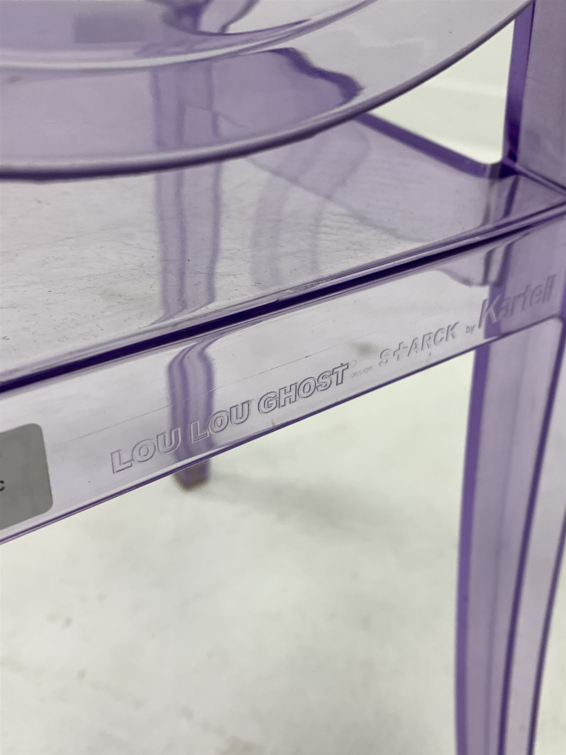 Philippe Starck for Kartell - Childs purple acrylic 'Lou Lou Ghost' chair - Image 3 of 3