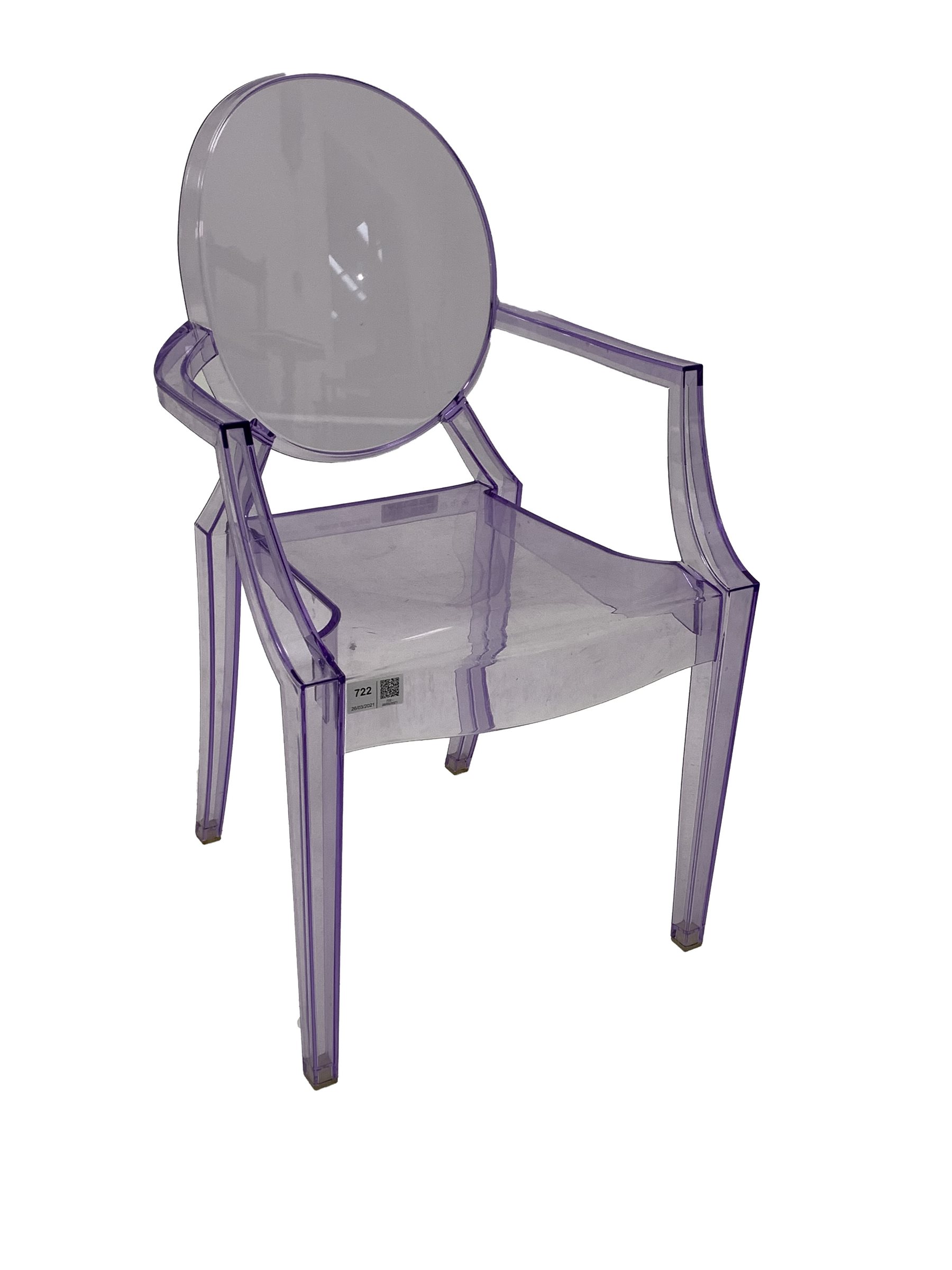 Philippe Starck for Kartell - Childs purple acrylic 'Lou Lou Ghost' chair