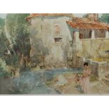 After Sir William Russell Flint (Scottish 1880-1969): 'The Mill Pool, St Jean de Cole', limited edit