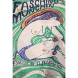 Venedey 'Fasching in M�nchen' Poster (1971) 84cm x 60cm