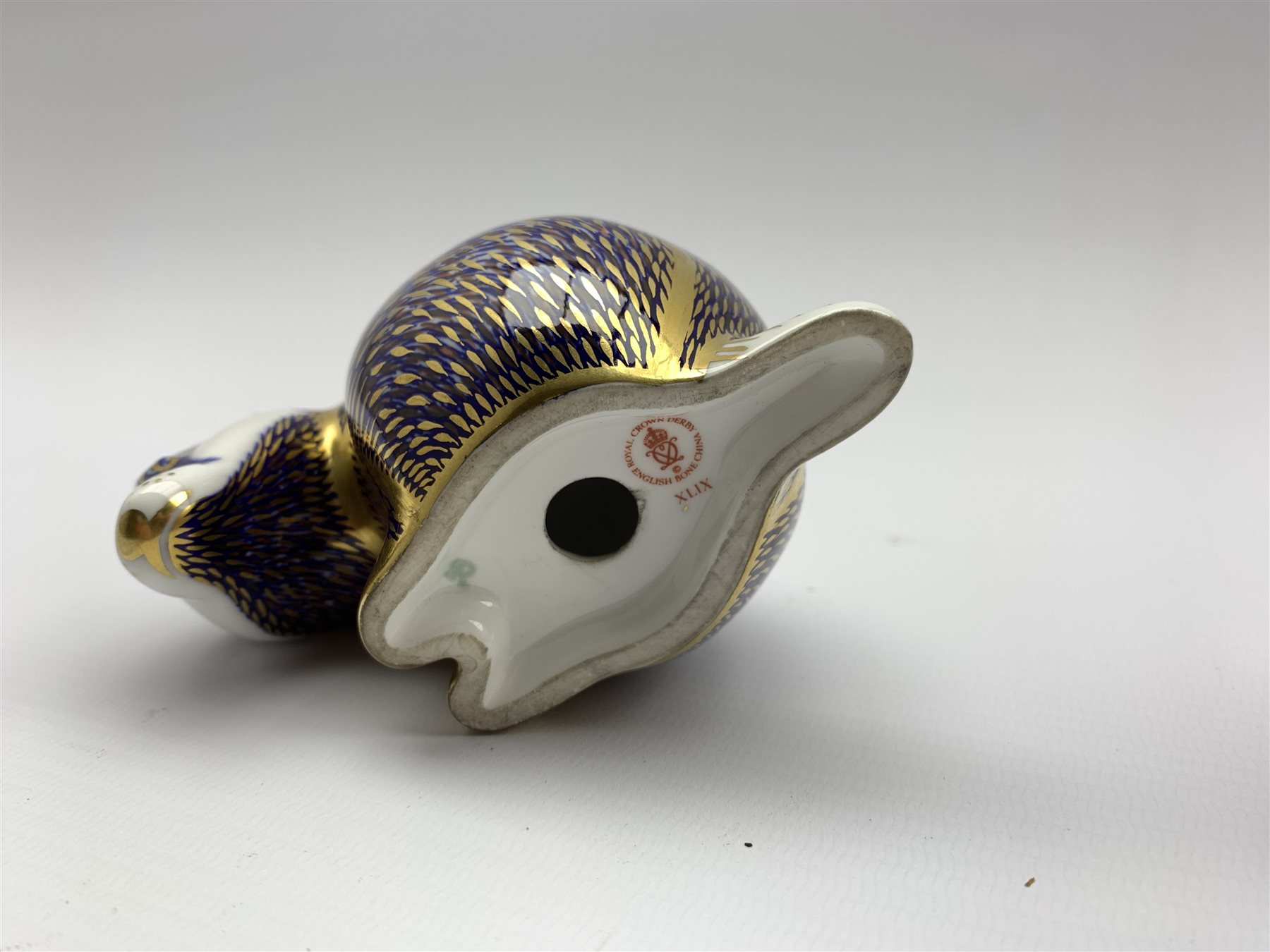 Royal Crown Derby 'Golden Carp' paperweight and two others 'Frog' and 'Badger' all without stoppers - Image 4 of 7