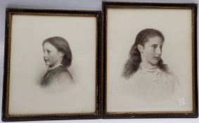 English School (Early 20th century): 'Mary Sutton' and 'Agnes', family of the 2nd Viscount Halifax,