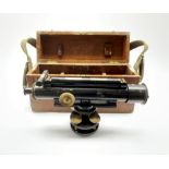 Theodolite by J Halden & Co Ltd Manchester & London theodolite, in wooden case