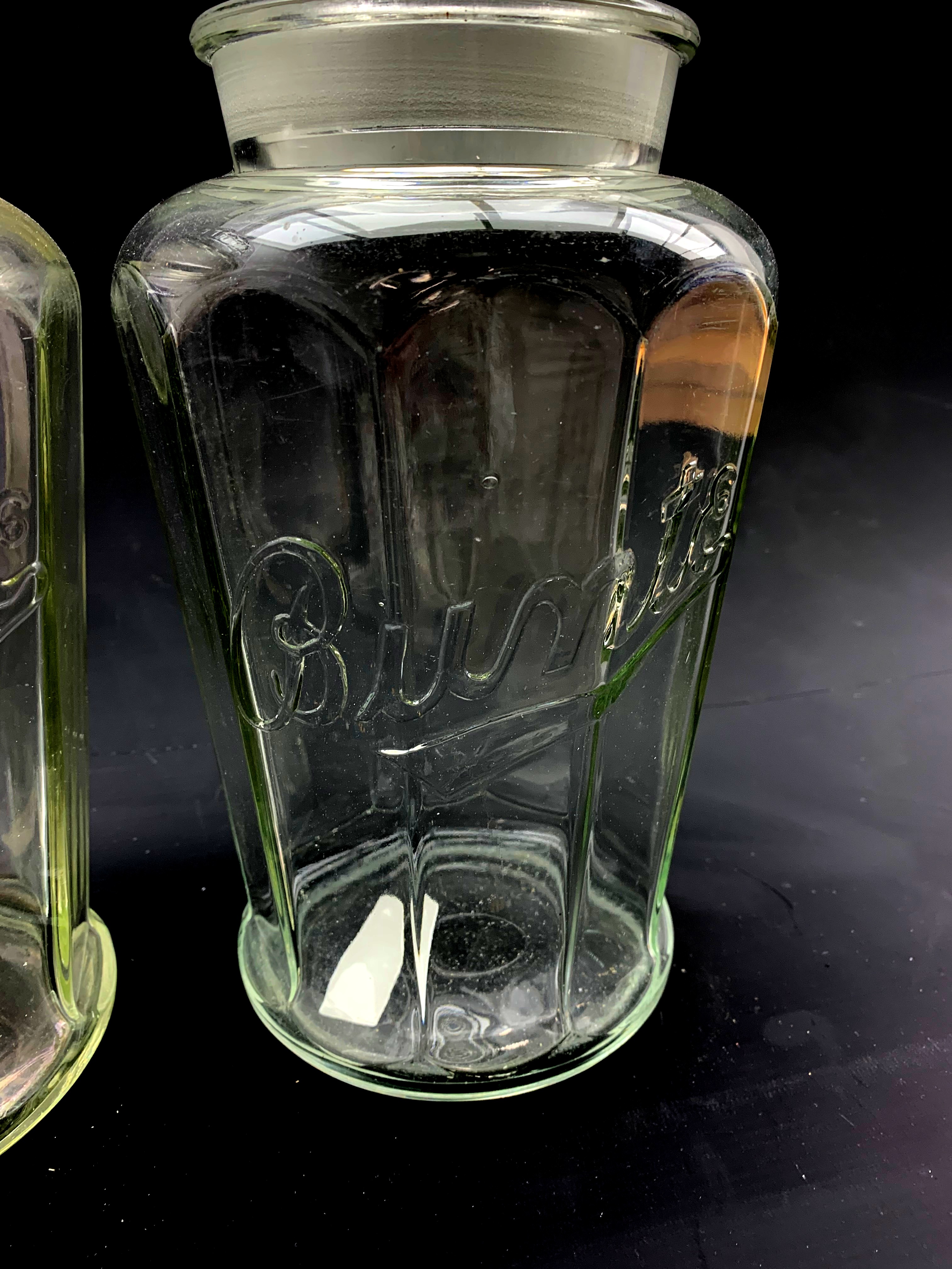 Pair of 1930's American 'Bunte' advertising candy jars and covers, H32cm - Image 3 of 3