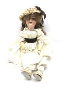 Armand Marseille bisque head doll with sleeping eyes, open mouth and jointed limbs mould No. 390 H56