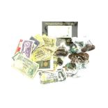 Coins and bank notes including Great British pre-decimal coinage, King George VI 1942 half crown and