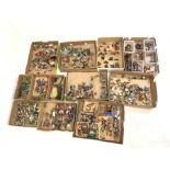 Collection of painted metal model figures and accessories