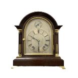 Late 19th/ Early 20th century mahogany cased ting tang bracket clock by Winterhalder & Hofmeier, the