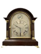Late 19th/ Early 20th century mahogany cased ting tang bracket clock by Winterhalder & Hofmeier, the