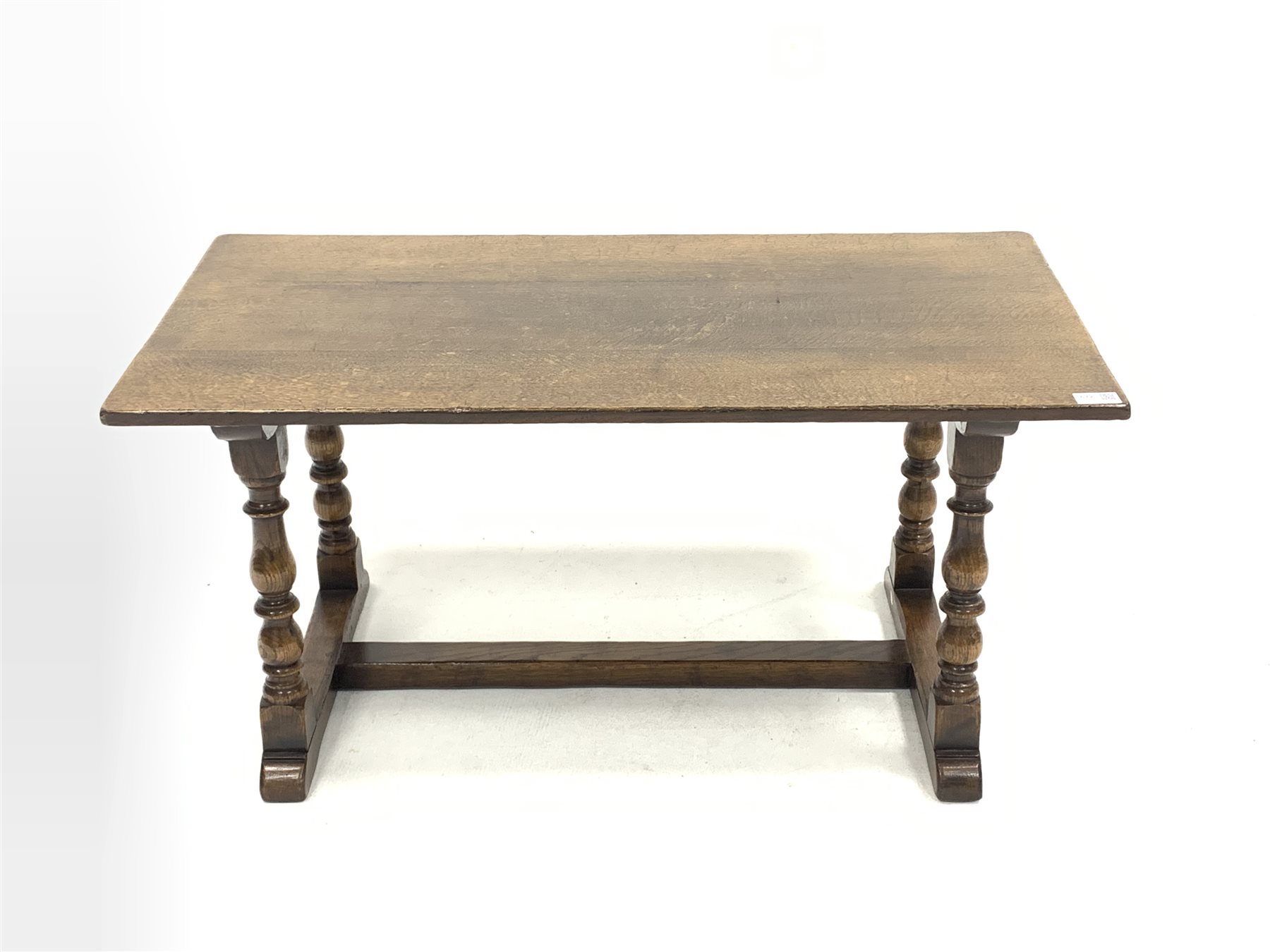 20th century solid oak coffee table - Image 2 of 2
