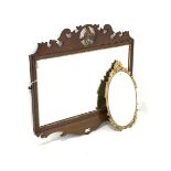 Late 19th/early 20th century Chippendale style mahogany fret cut mirror