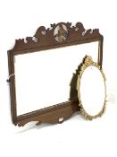 Late 19th/early 20th century Chippendale style mahogany fret cut mirror