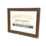 Reproduction Jameson Irish Whiskey advertising Mirror in gilt frame