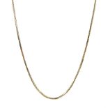 9ct gold fox tail chain necklace hallmarked