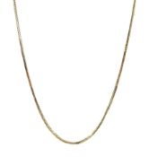 9ct gold fox tail chain necklace hallmarked