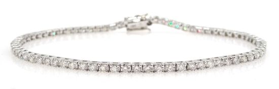 18ct white gold diamond bracelet