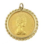 Elizabeth II 1980 gold full sovereign