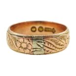 Victorian 9ct rose gold wedding band