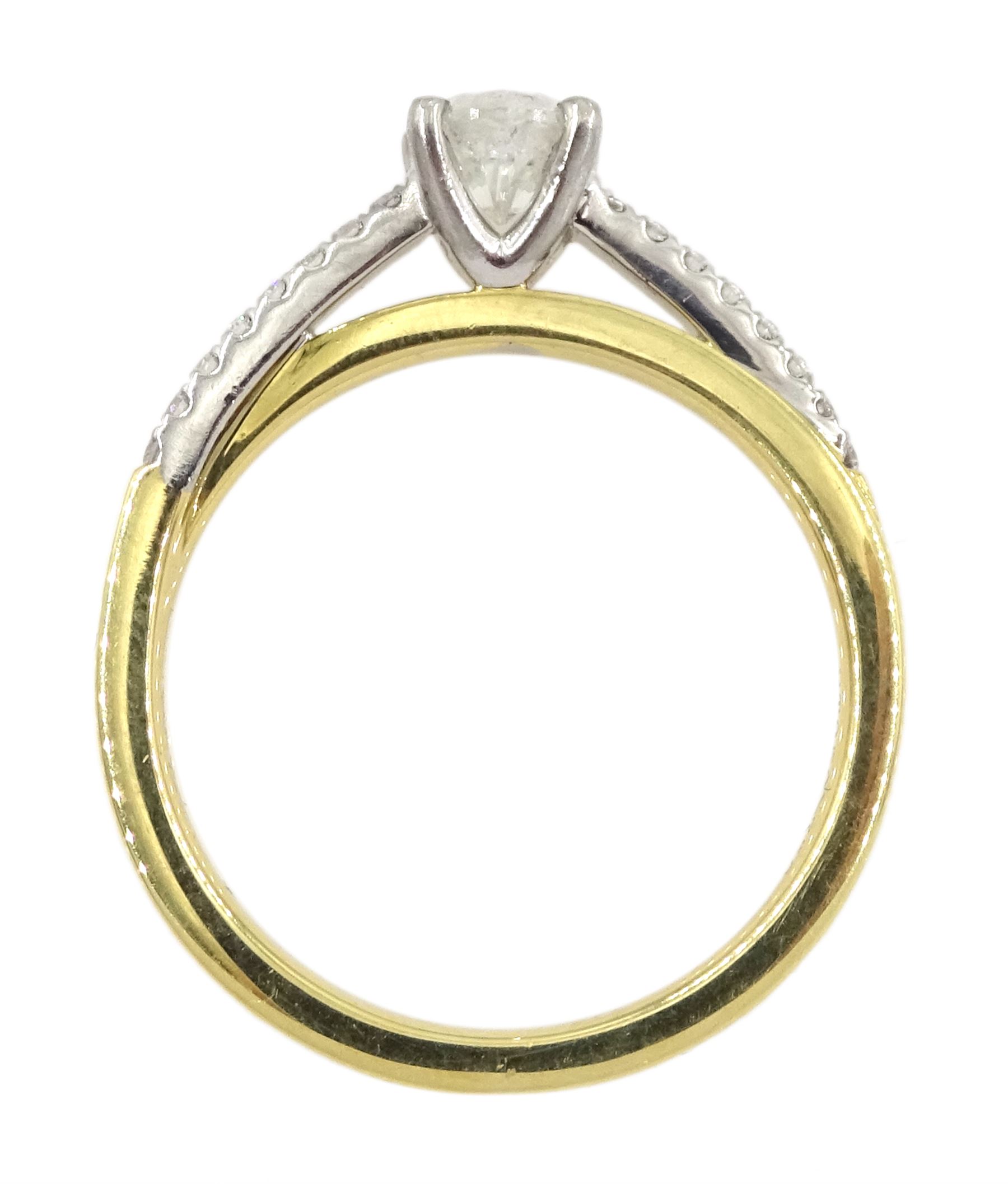 18ct gold single stone dimaond ring - Image 4 of 4