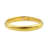 Edwardian 18ct gold wedding band