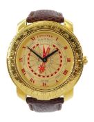 Longines Christobal C 18ct gold automatic solar compass wristwatch