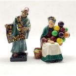 Royal Doulton figure 'The Carpet Seller' HN1464 and another 'The Old Balloon Seller' HN1315