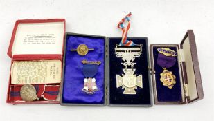NIOF silver and parcel gilt Masonic jewel awarded to Bro. B Lawson