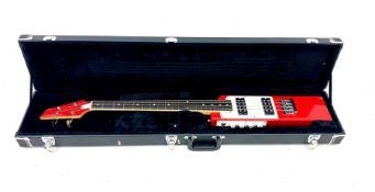 La Baye 2 by 4 electric guitar in red finish