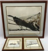 After Peter Brook (British 1927-2009): 'Penning Valley' limited edition signed print of a winter lan