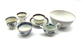 18th Century Worcester trio of tea bowl