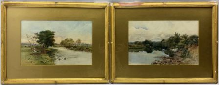 John Gutteridge Sykes (British 1866-1941): Riverside Landscapes